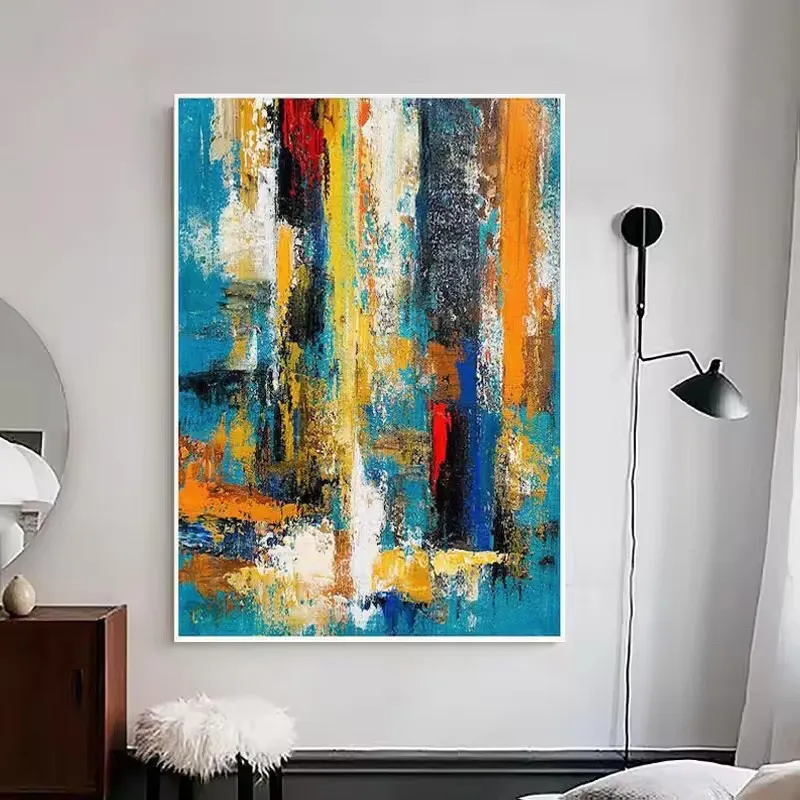 Abstrait Texture moderne Palette Couteau Acrylique toile moderne images œuvre d'art