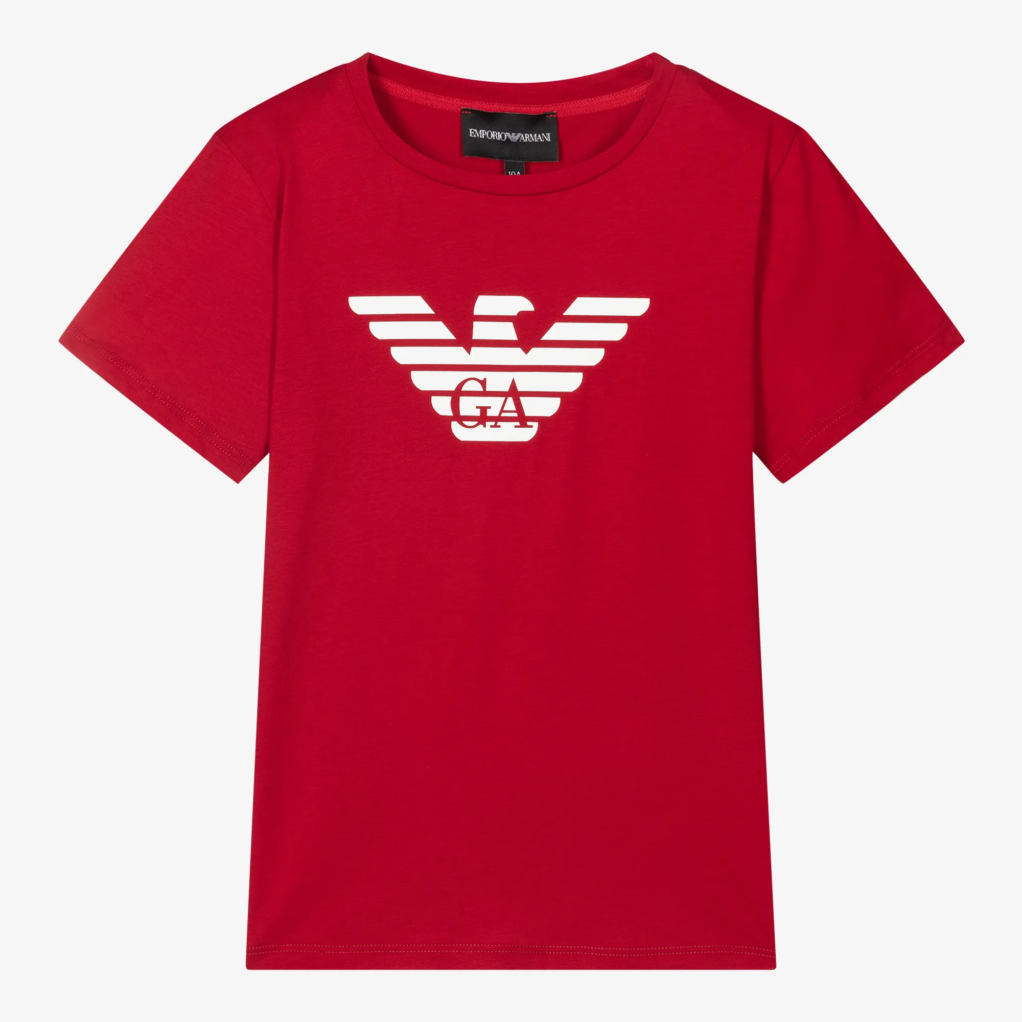T-shirt rouge en coton aigle ado 4 à 6 ans