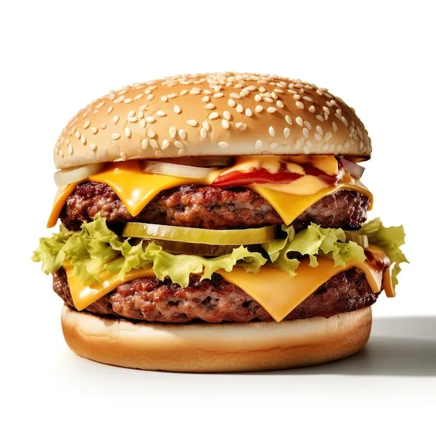 Hamburger double cheese