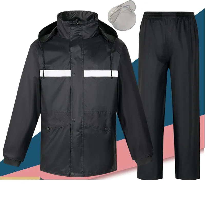 Manteau de pluie industriel personnalisé pour moto