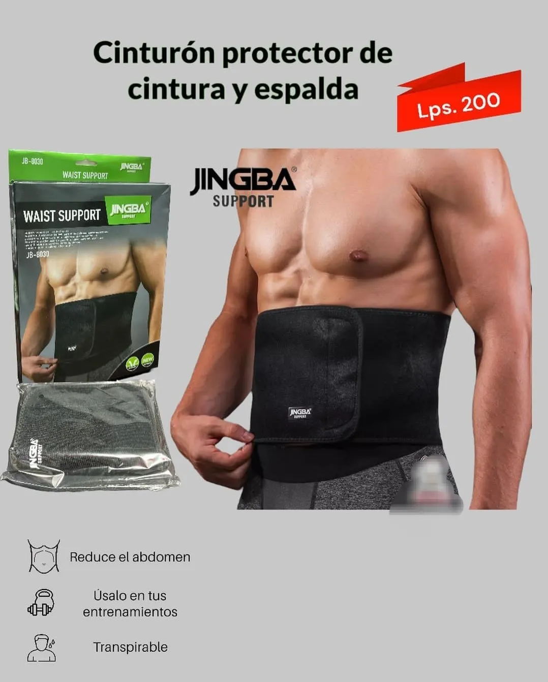 JINGBA support ceinture de sudation pour femmes perte de poids ceinture amincissante ceinture en néoprène entraîneur de taille pour hommes ceinture de fitness ceinture pour le dos et les hanches."