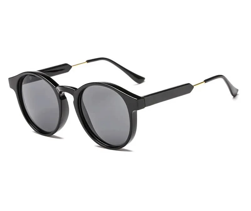 Lunettes de soleil rondes noires