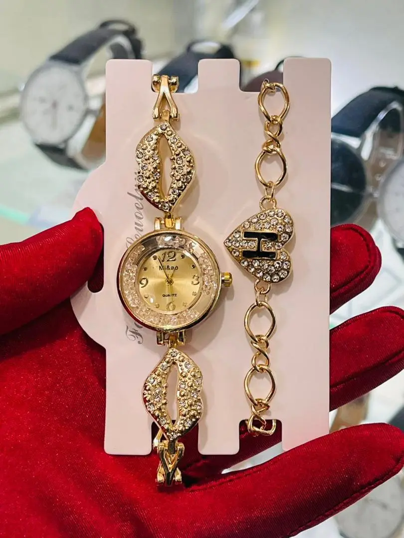 Montre-bracelet Or à quartz de luxe pour femmes