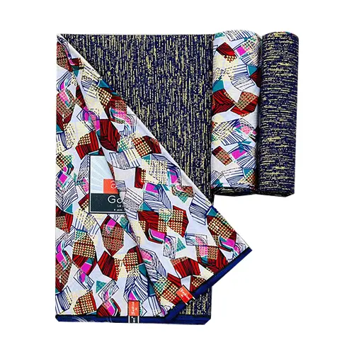 Wodine tissus 3 mètres multicolores 