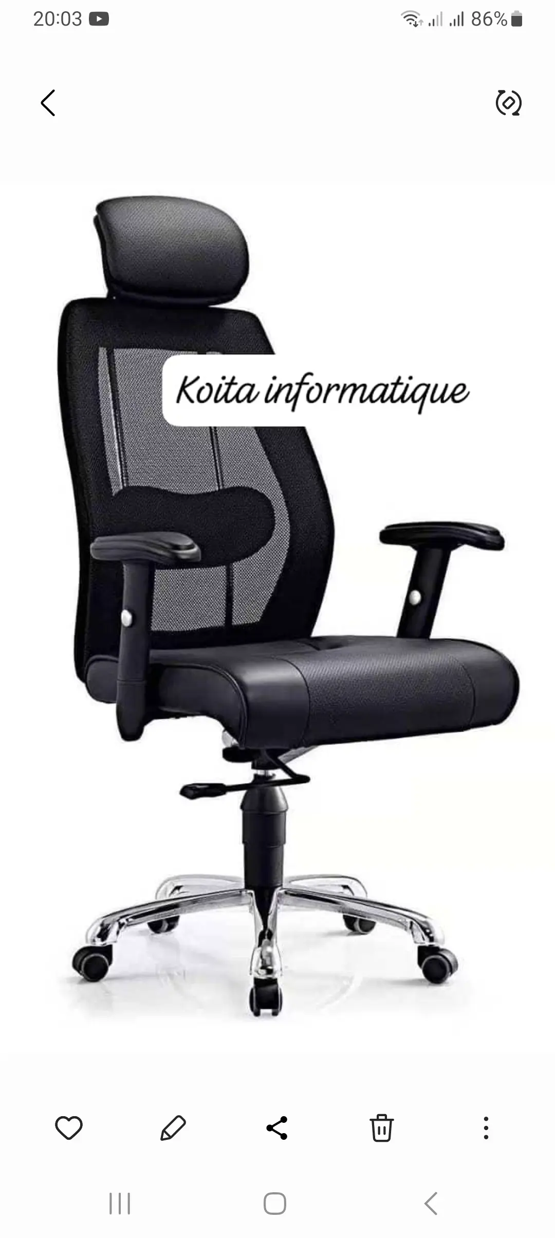 Chaise ministre 