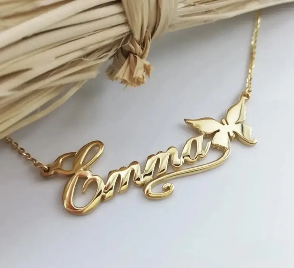 Collier personnalisé avec papillons 