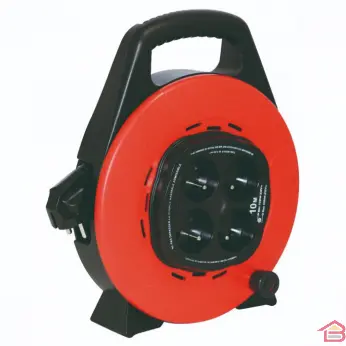 Rallonge Enroulable avec 4 Prises la longueur est de 10 mètres