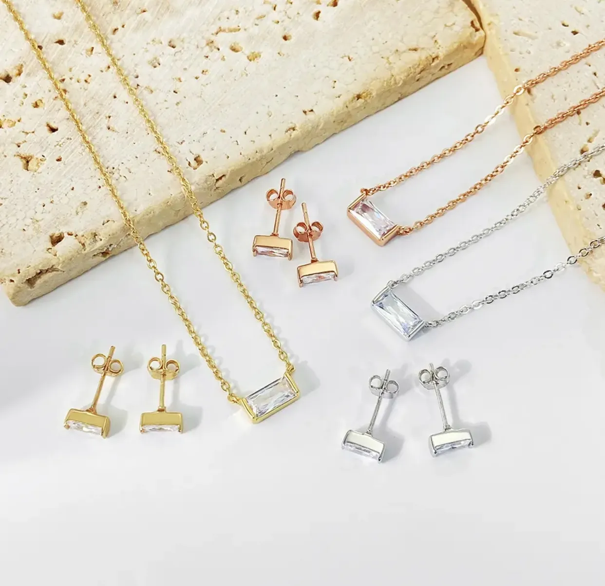 Ensemble collier en argent 