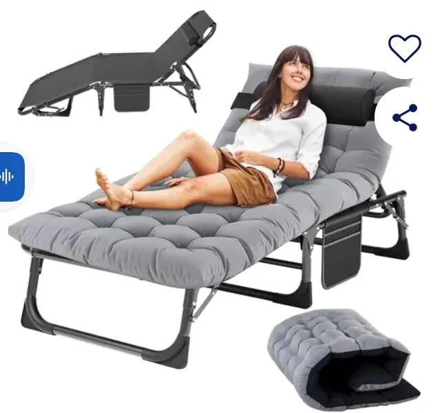 Lit pliable acier inoxydable 