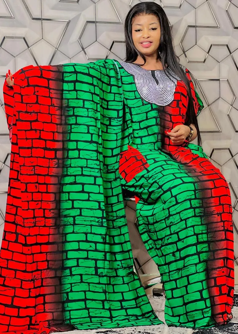 Robes coton avec du foulard 