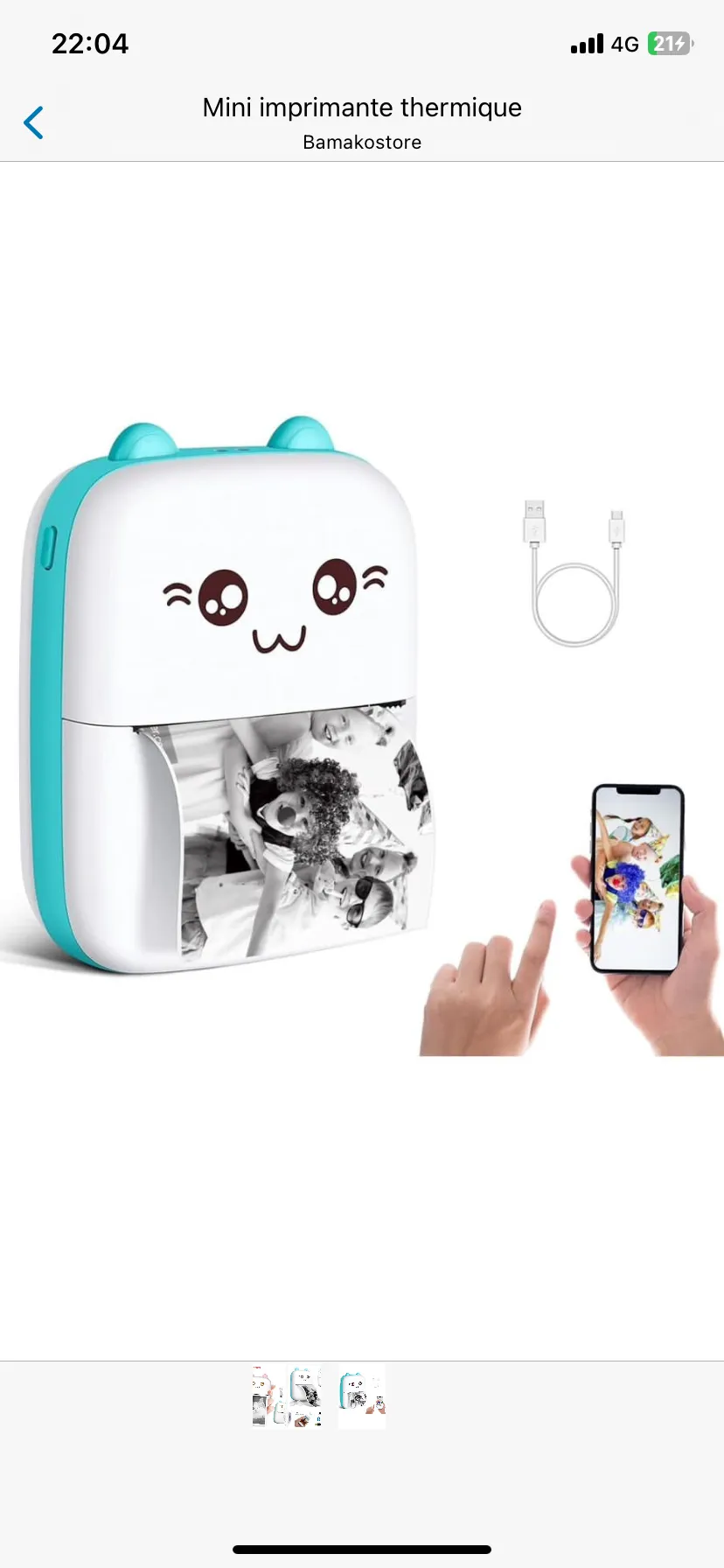 Mini imprimante thermique 