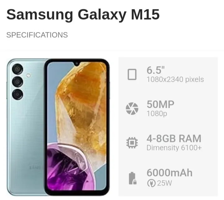 Samsung Galaxy M15 5G