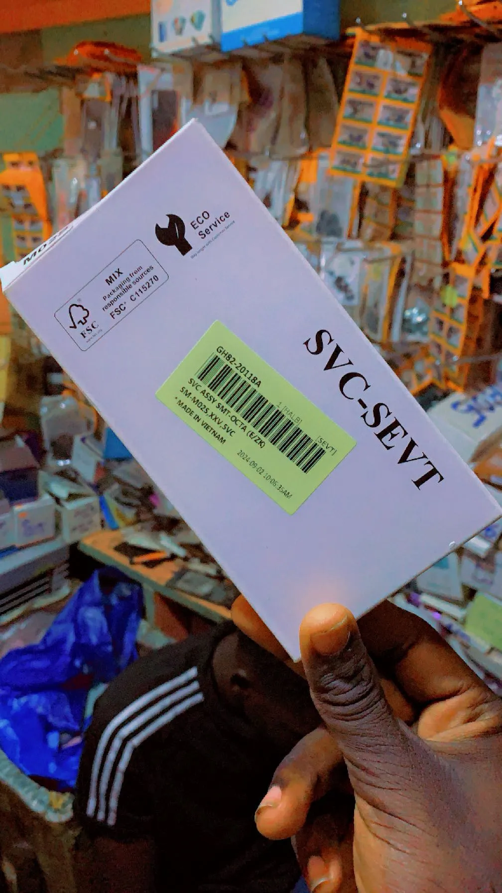 Écran du téléphone 