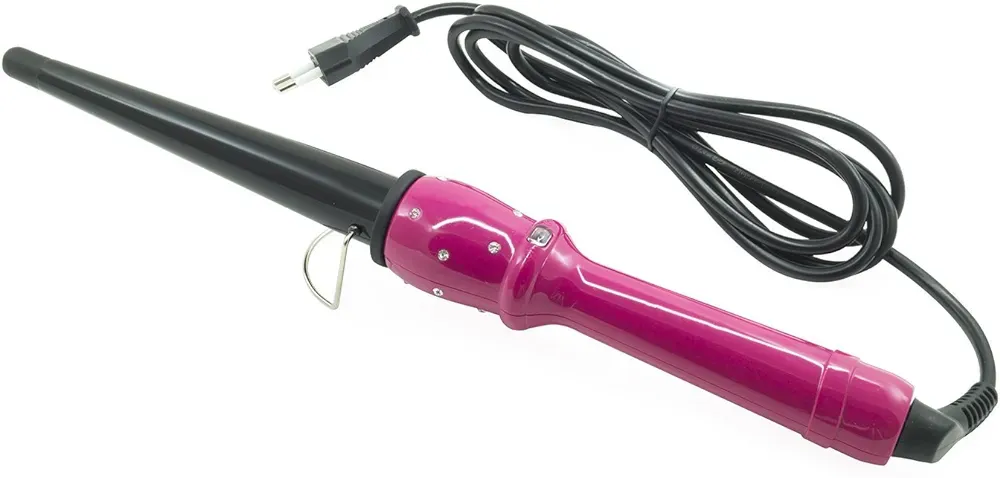 Fer à friser conique max 210 °C professionnel pour cheveux bouclés