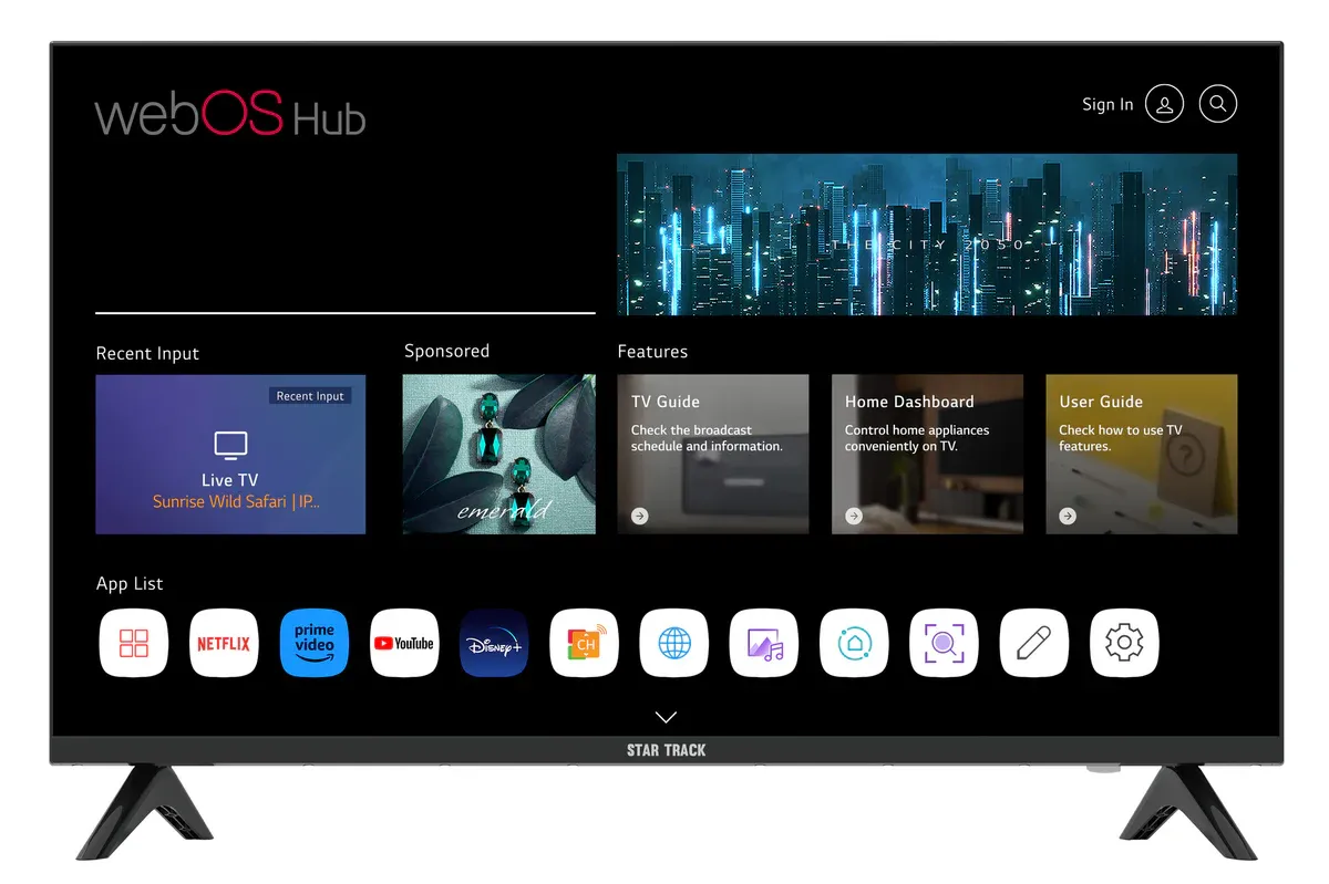 TV 55 Smart webOS (Star Track)
