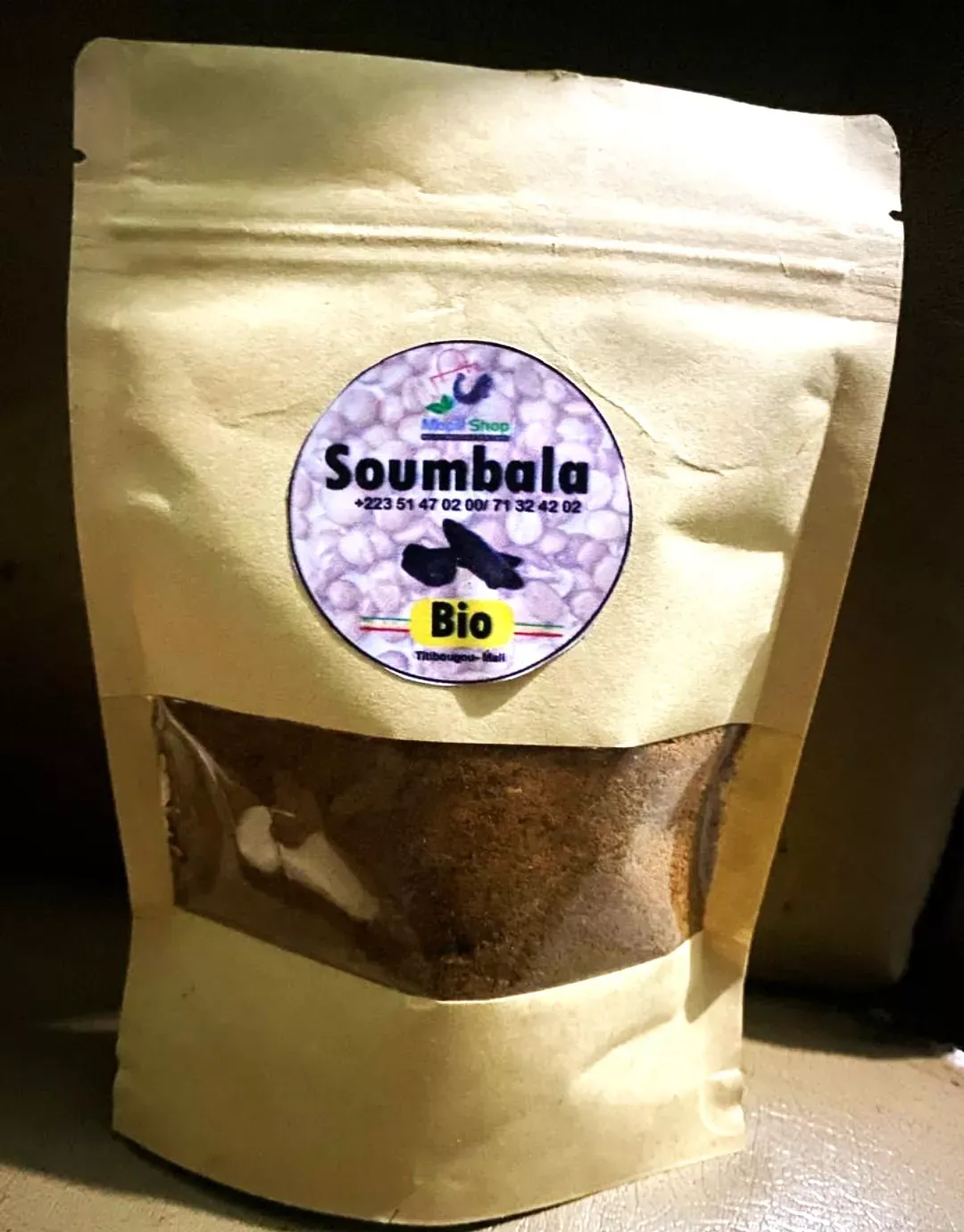 Poudre de soumbala non épicé 