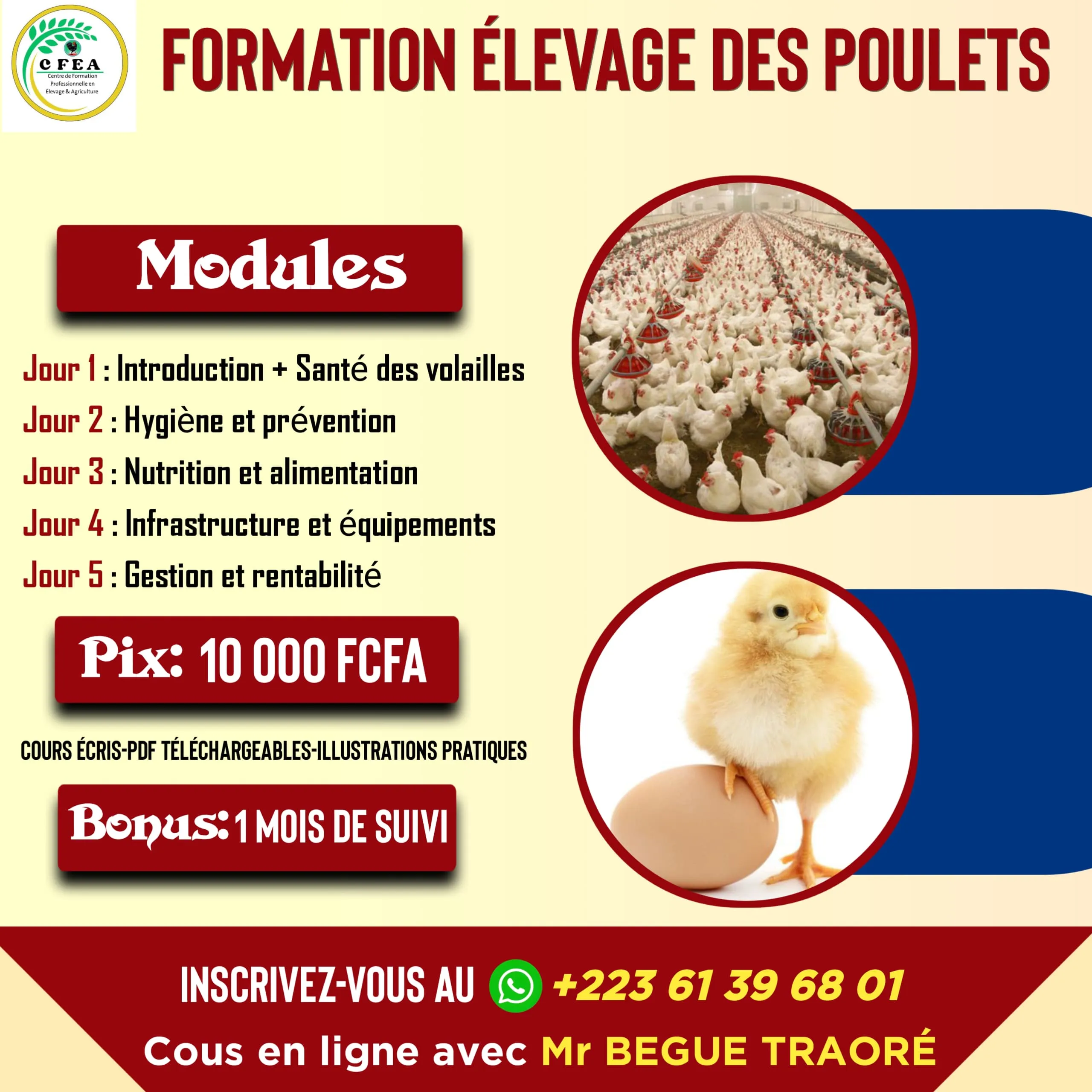 Formation en aviculture 🐓🐓