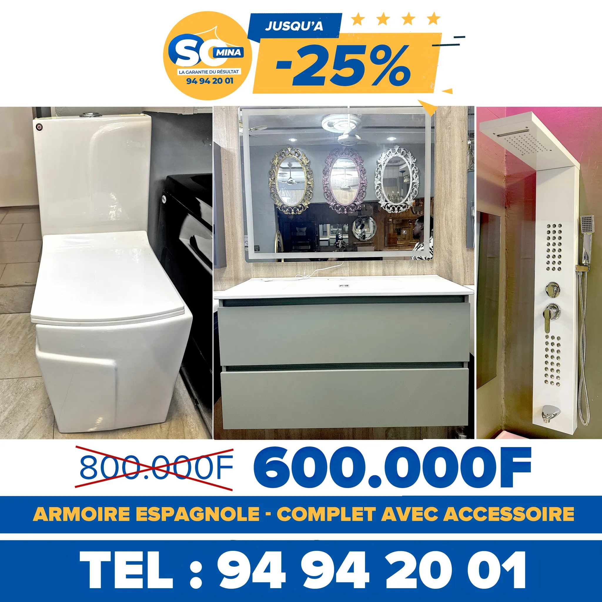 Toilette complet Promo -25%