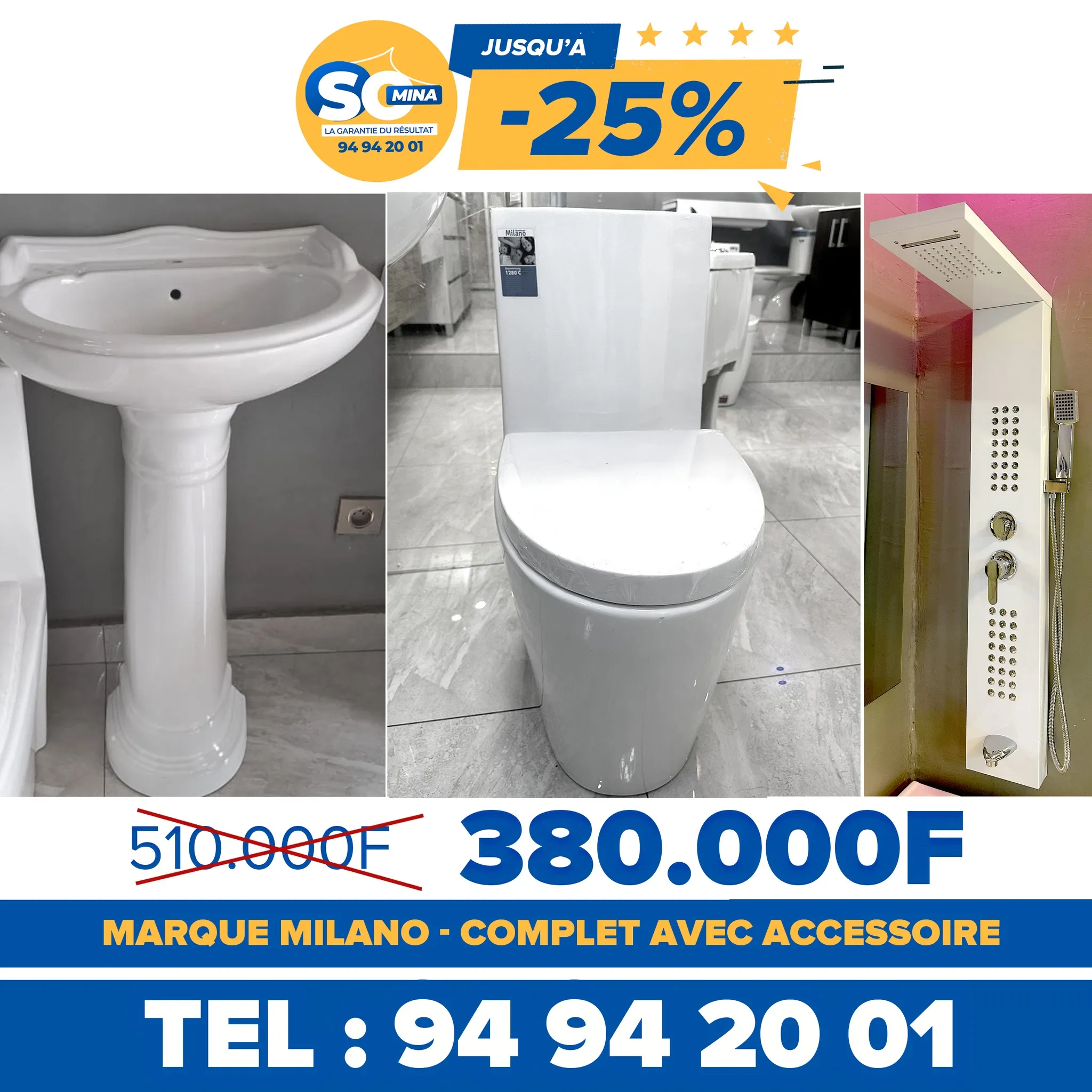 Toilette complet Promo -25%