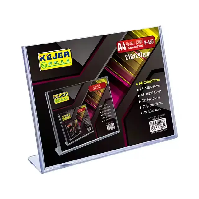 Support Transparent pour cartes de mariage, porte-prix, pour bureau, panneau de qualité, bon marché, pour