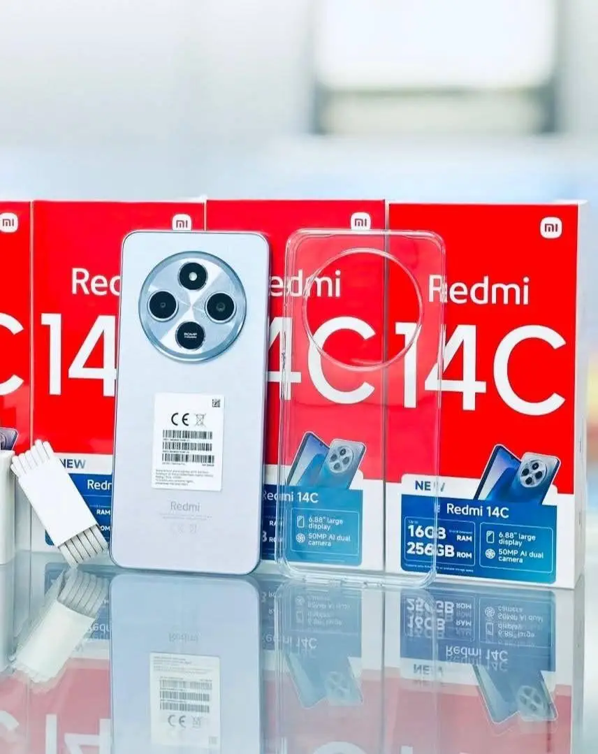 📦 Carton original REDMI 14C – Nouvel arrivage ! 🥳📱  ✨ Mémoire : 128 Go &amp; 256 Go ✨ RAM : 8 Go 🚛 Livraison gratuite partout !  💥