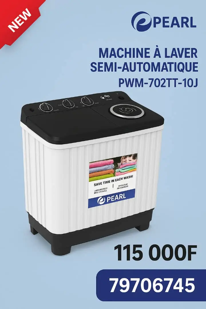 Machine à laver semi automatique