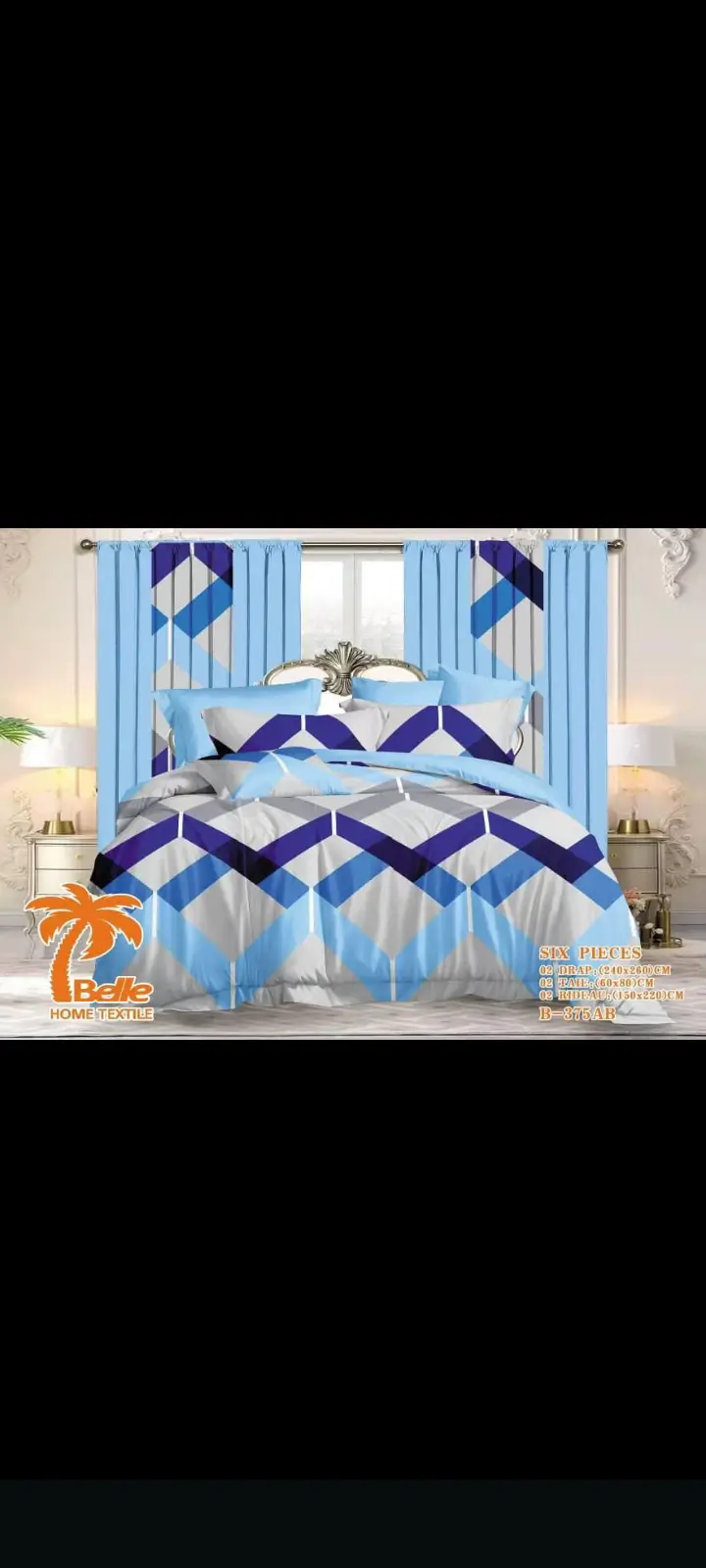 2 Rideaux 2 Oreille 2 Draps