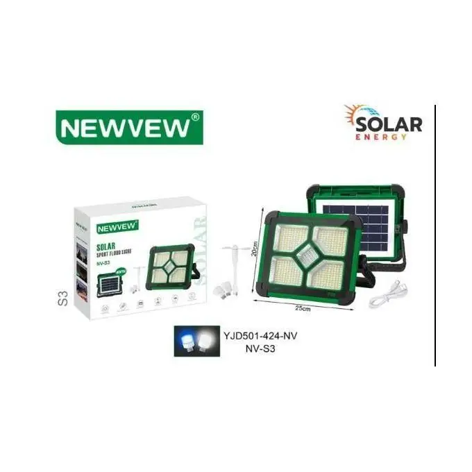 Puissant Projecteur LED Solaire Portable