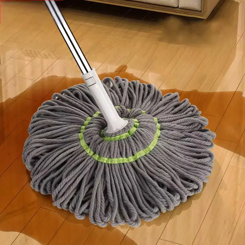 Balai Magique 2 en 1, serpillère à essorage automatique, serpillères torsadées pour le nettoyage du sol, nettoyage des murs ronds, 360 degrés,