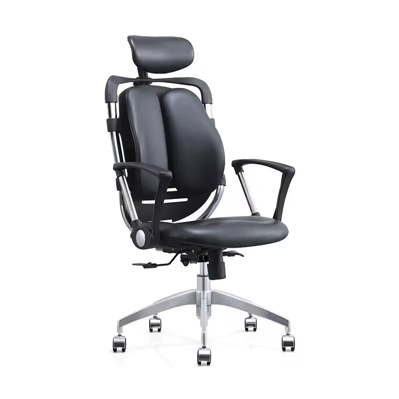 Fauteuil de Bureau Ergonomique de Luxe avec Soutien Lombaire Dynamique et Appui-tête Réglable