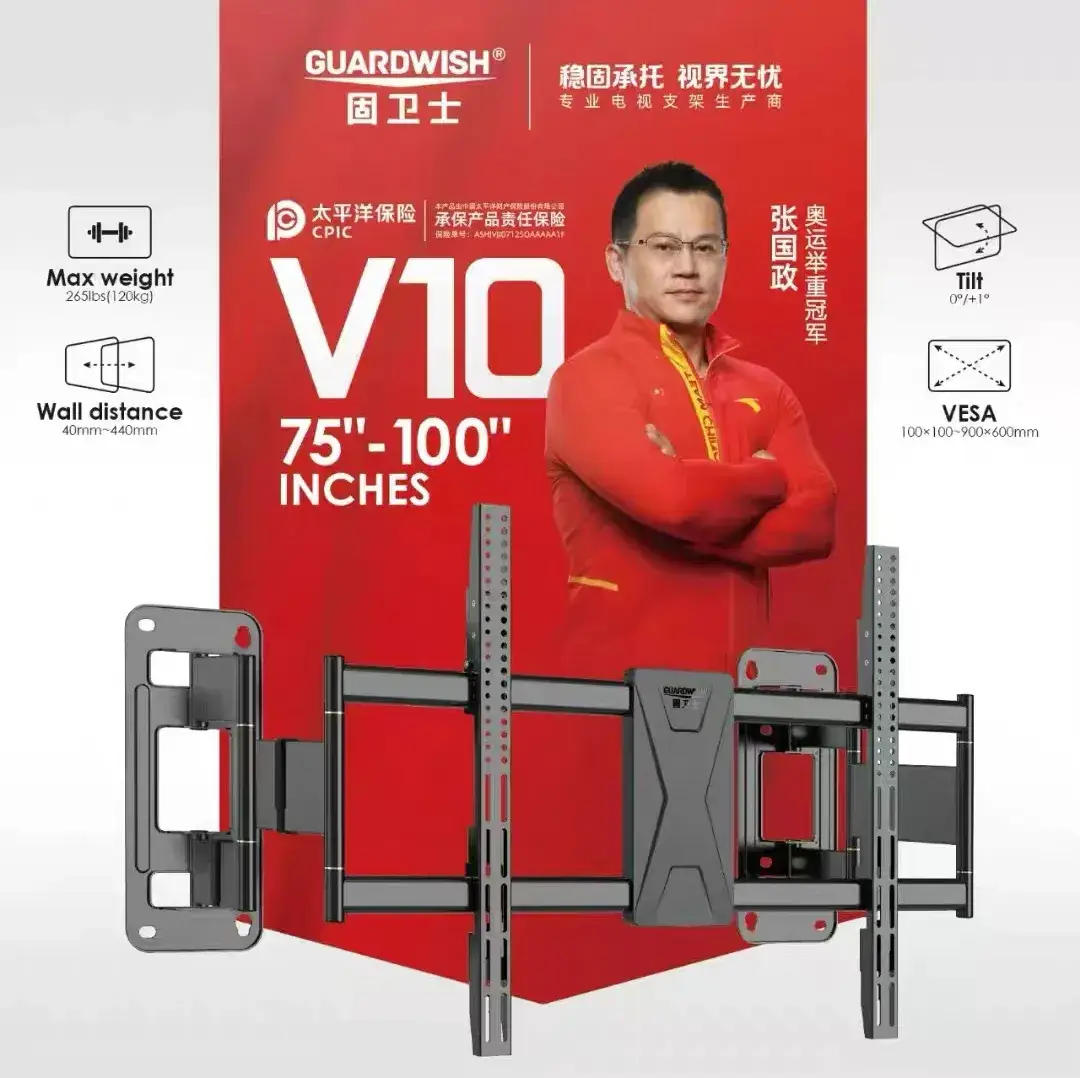 Support télé, mobile 75 à 100  