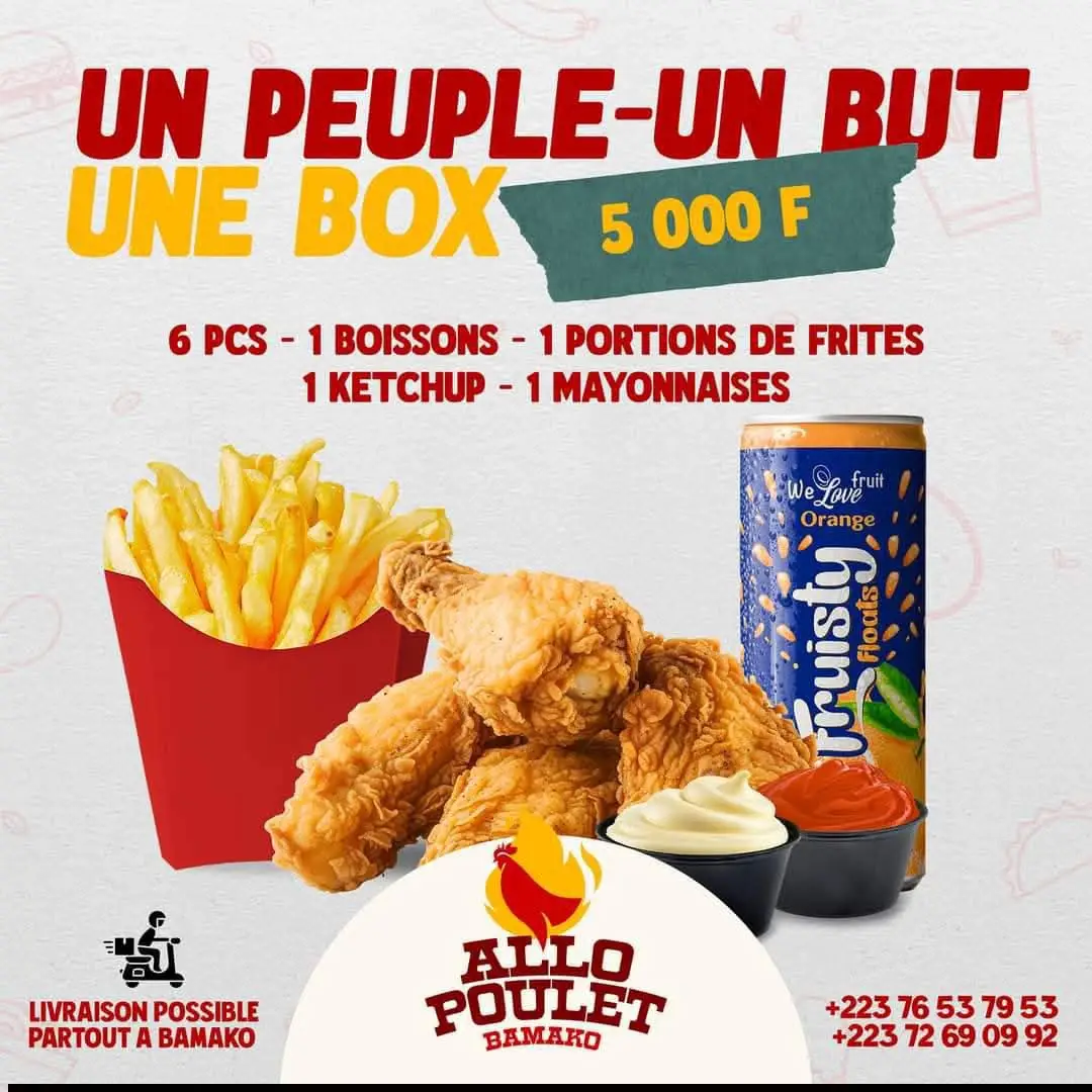KFC Chicken 6 pieces 1 BOISSONS - Image principale