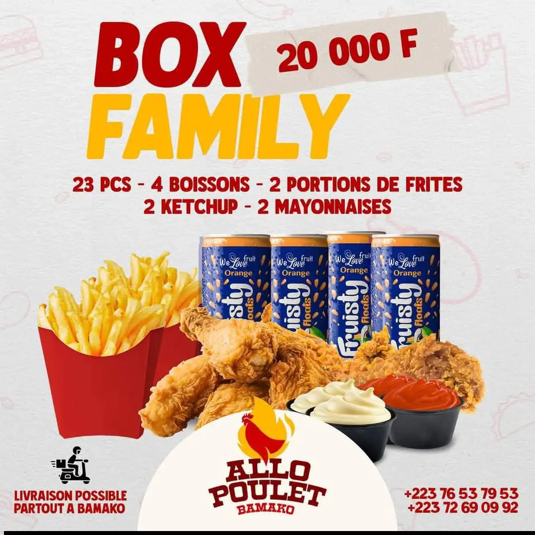 KFC Chicken 23 pieces 4 BOISSONS - Image principale