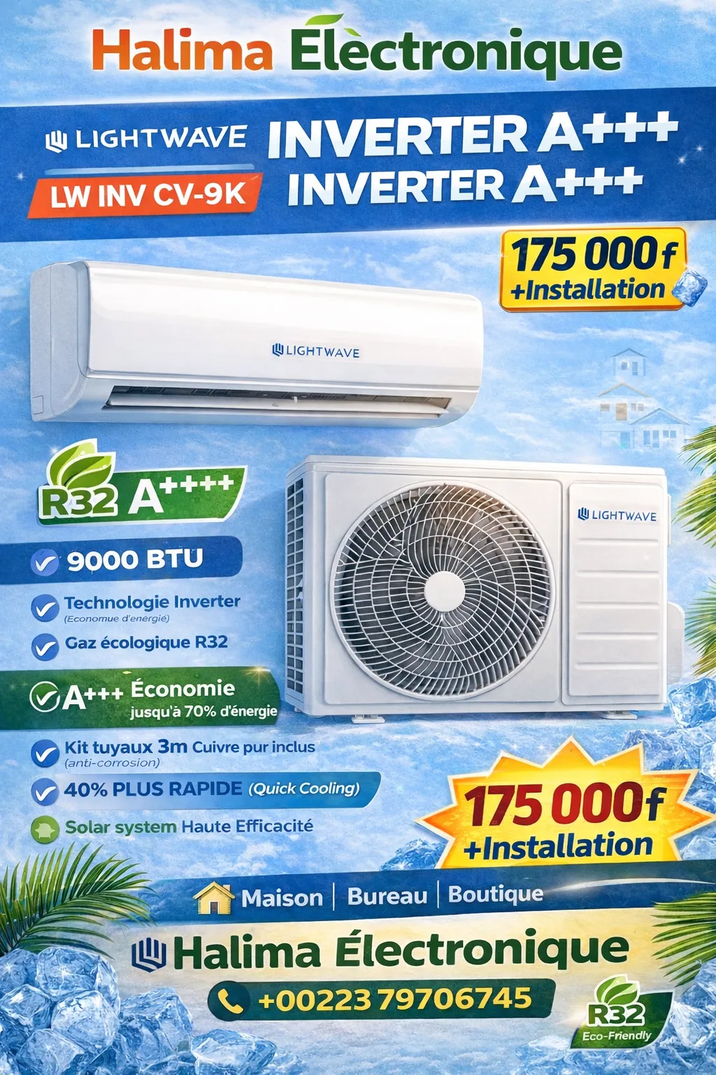 CLIM LIGHTWAVE  INVERTER  - Vue détaillée 1