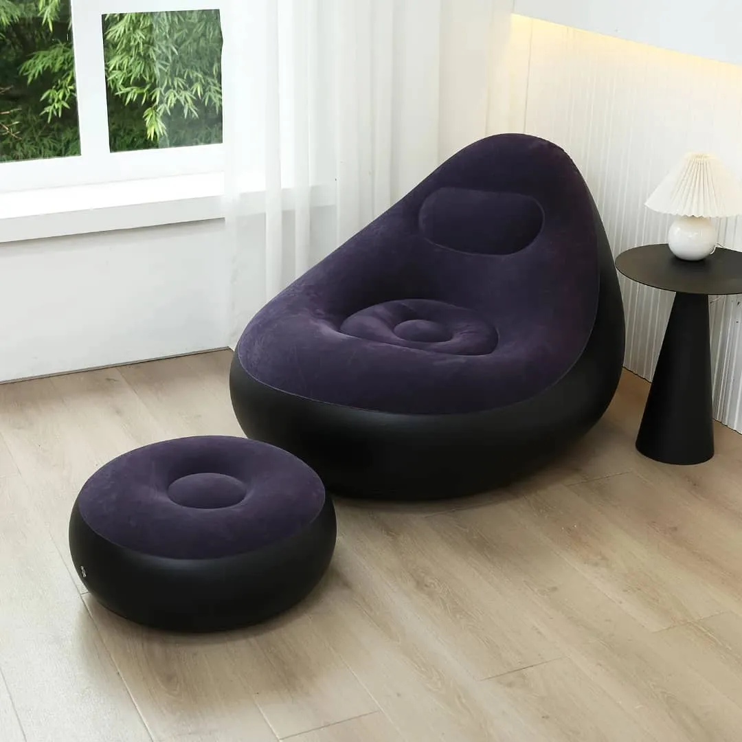 Fauteuil Gonflable + Pompe manuelle offerte - Vue détaillée 1
