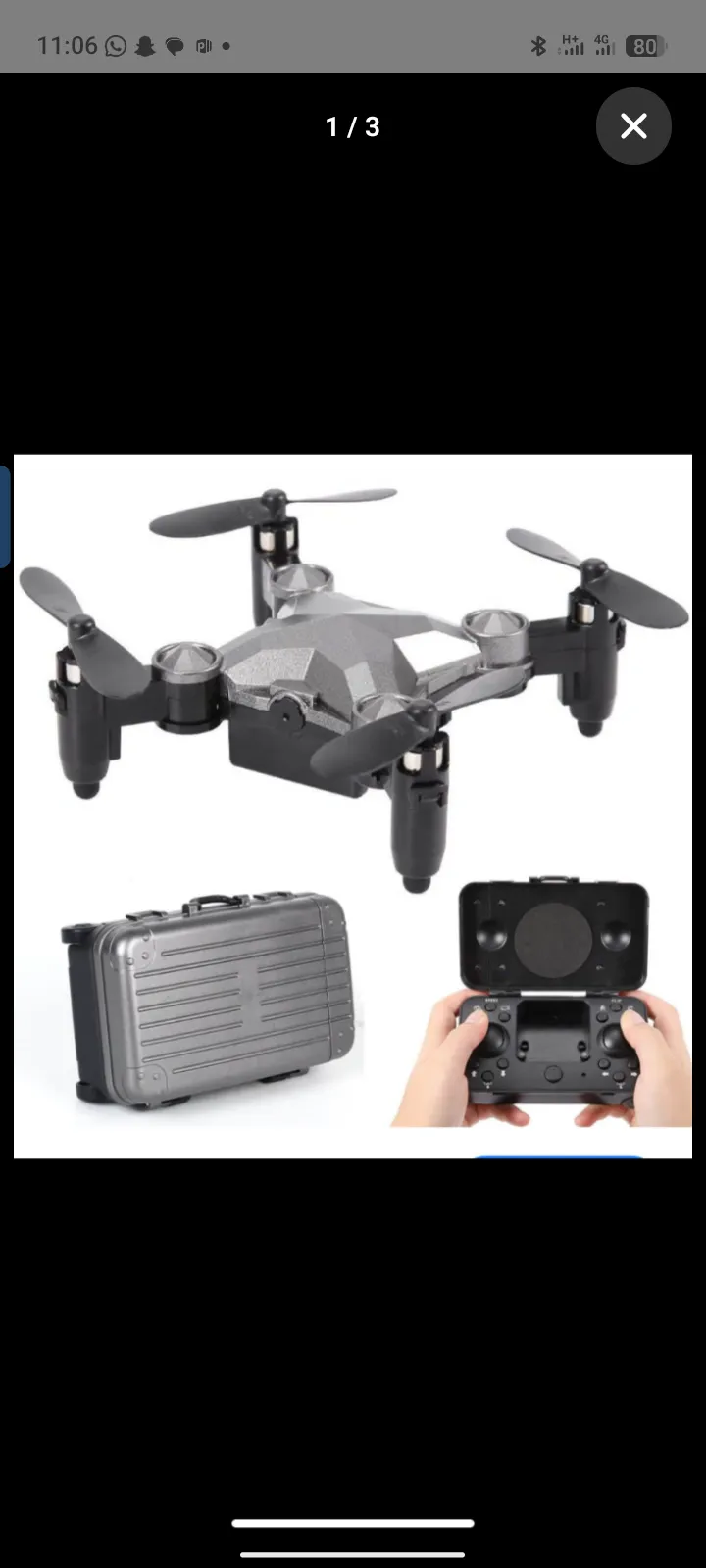 Mini Drone Connecté – Compact, Intelligent et Fun - Vue détaillée 3