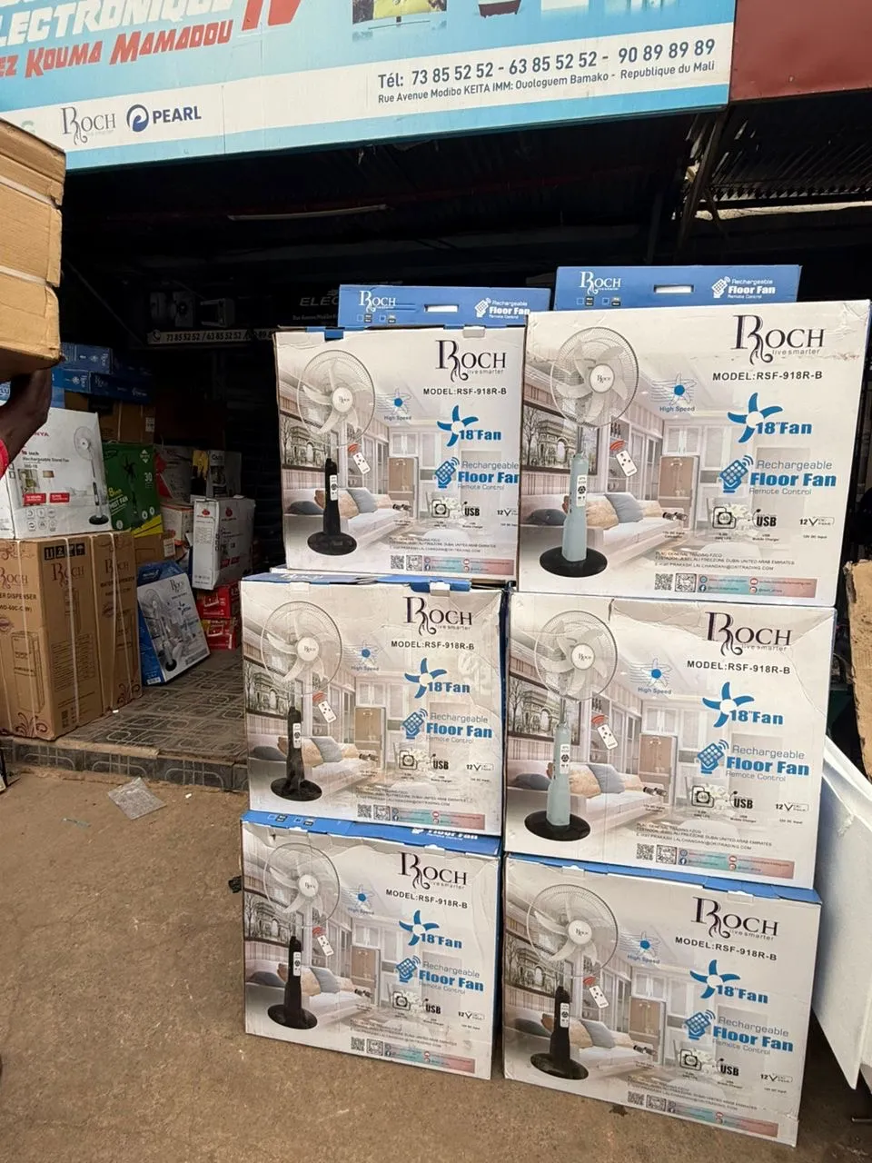 VENTILATEUR RECHARGEABLE ROCH 18’’ – PUISSANCE & PRATICITÉ - Vue détaillée 1