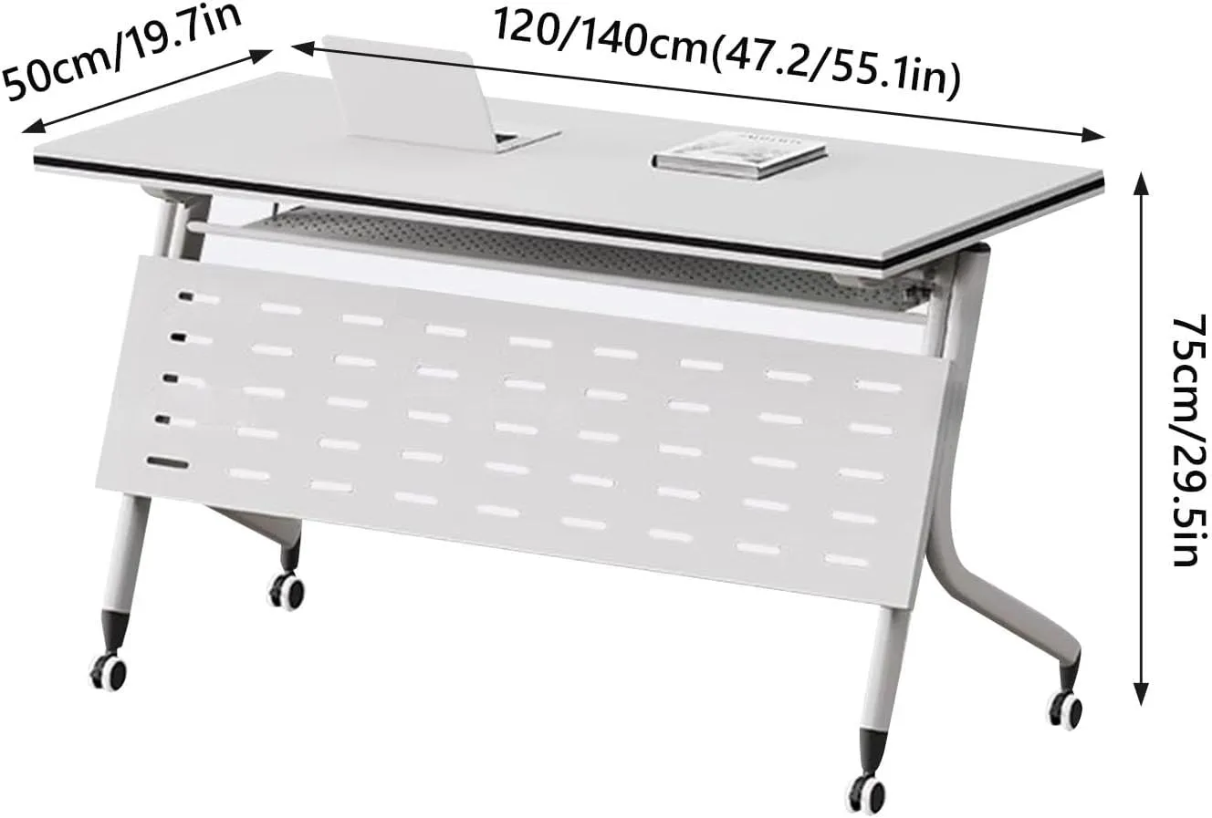 Table de formation pliante et mobile avec voile de fond - Vue détaillée 1