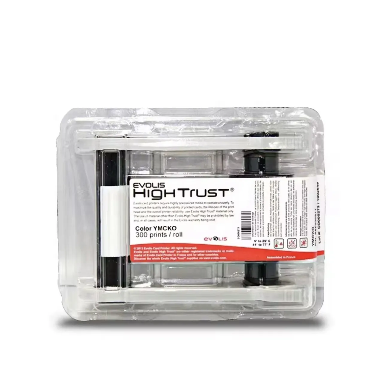 Ruban Evolis High Trust YMCKO - 300 impressions - Vue détaillée 1