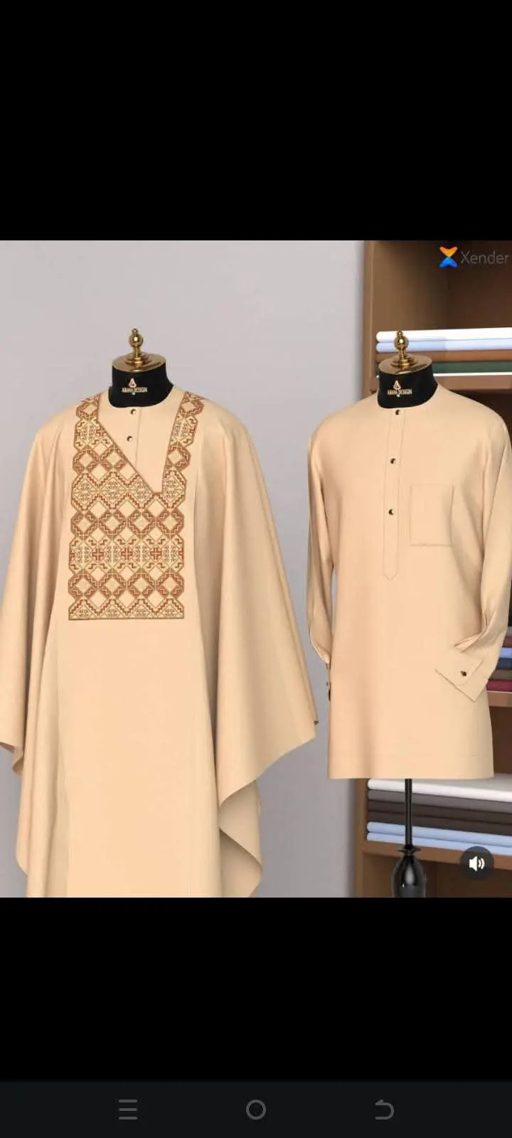 Tissu grand deux pièces  - Vue détaillée 1