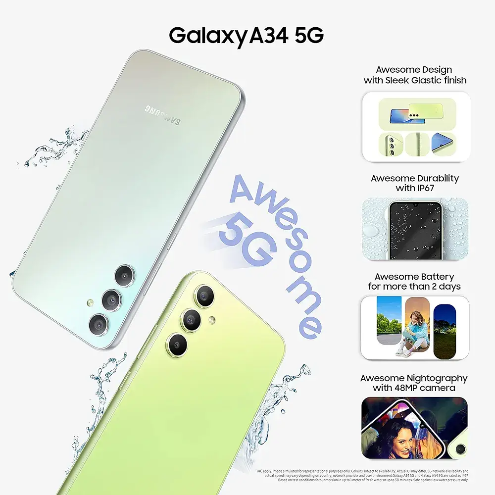 Vue alternative 1 - Samsung Galaxy A34 5G 128Go MODEL UE
