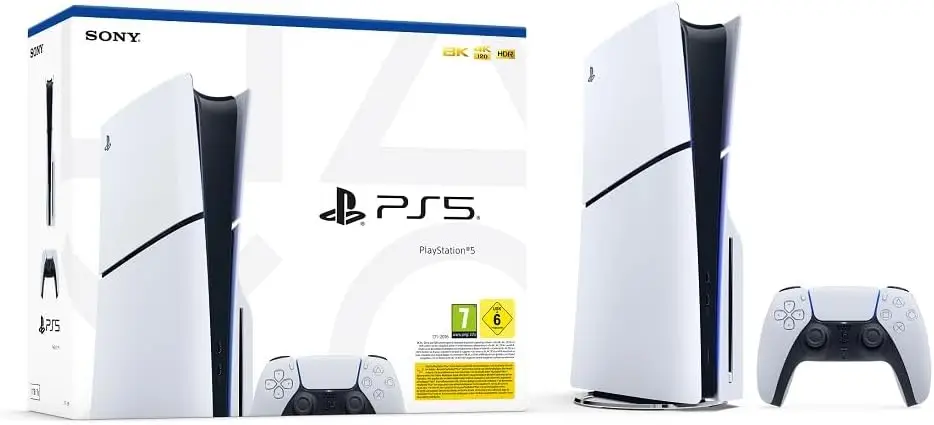 Vue alternative 2 - Sony PlayStation 5 slim avec 1 manette dans le carton.