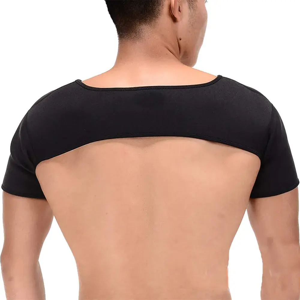 Vue alternative 1 - EXCEART Support D'épaule Double Conception Réglable Épaule Wrap Protecteur Bandoulière Brace pour Randonnée en Plein Air Levage Sports