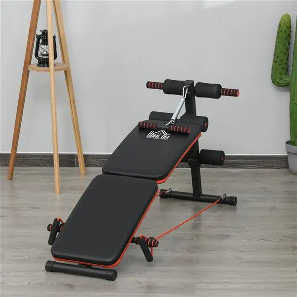 Vue alternative 1 - Banc pour redressement assis et entraînement abdominal Soozier ajustable et pliable, sur pieds