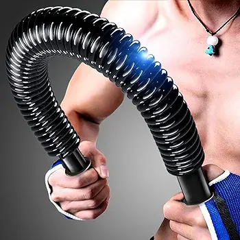 Vue alternative 1 - Power twister Barre à Ressort avec résistance 70/80/90 kg,Accessoire de renforcement Musculaire Professionnel pour pectoraux et Bras Muscles, Fitness, Appareils Bras