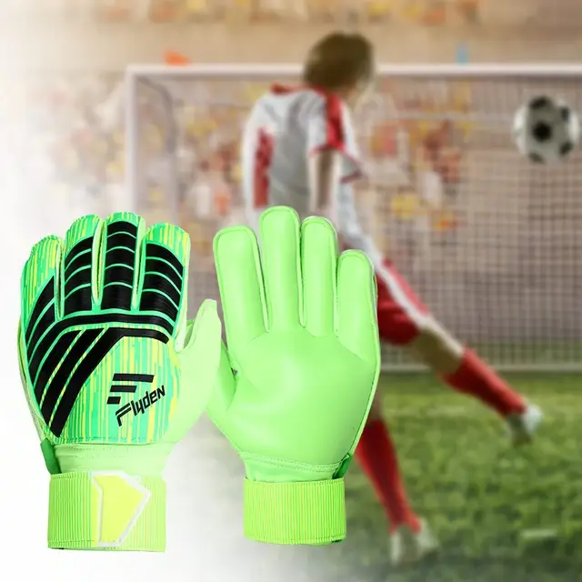 Vue alternative 1 - Gants de gardien de but de football pour jeunes garçons, gants de football, protège-doigts, prise de bain, entraînement