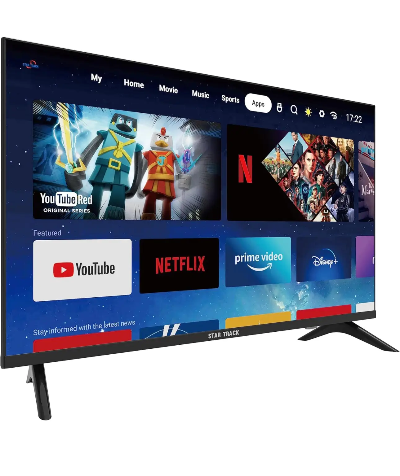 Vue alternative 3 - TV 32 pouce Smart (Star Track)