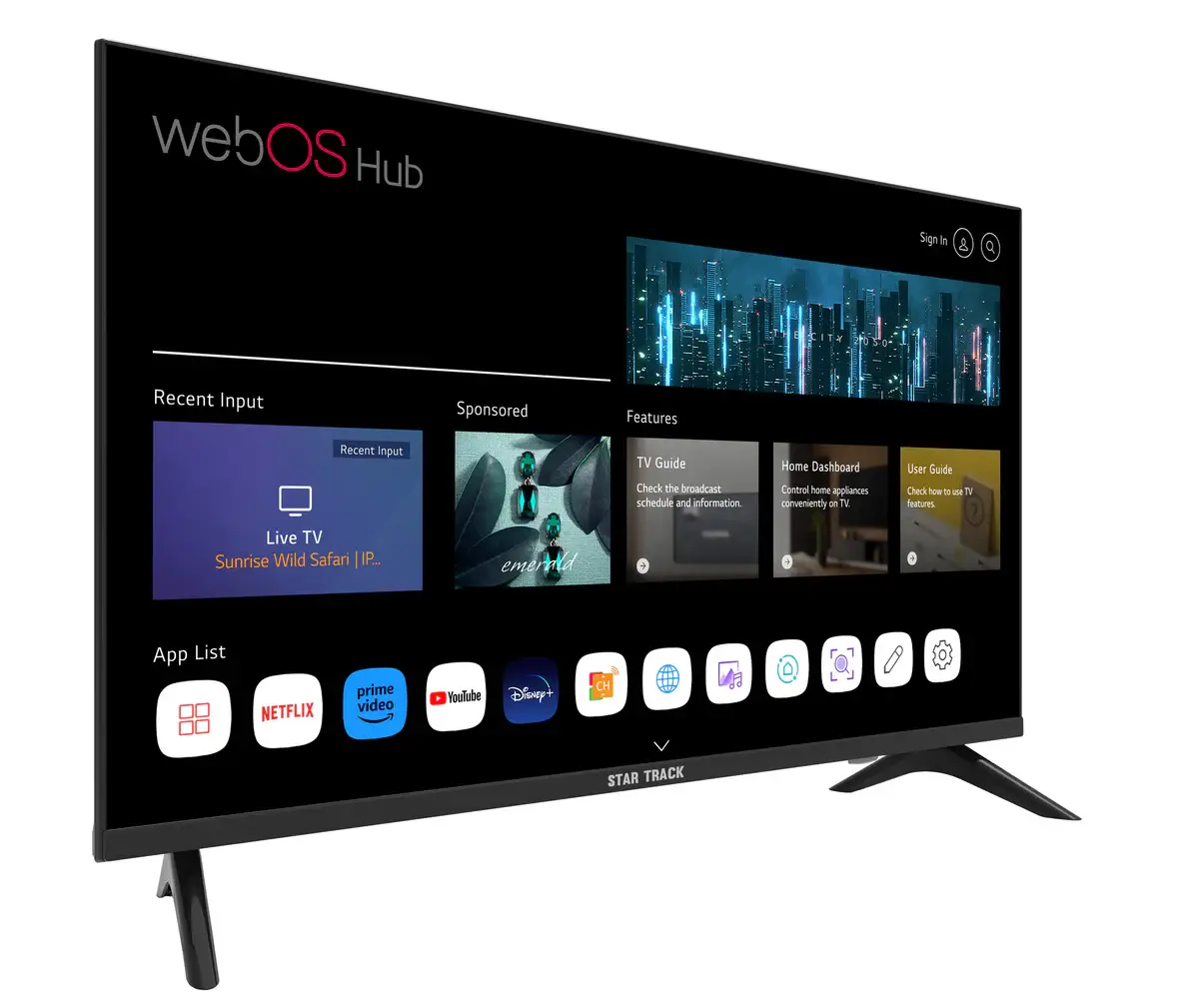 Vue alternative 1 - TV 55 Smart webOS (Star Track)
