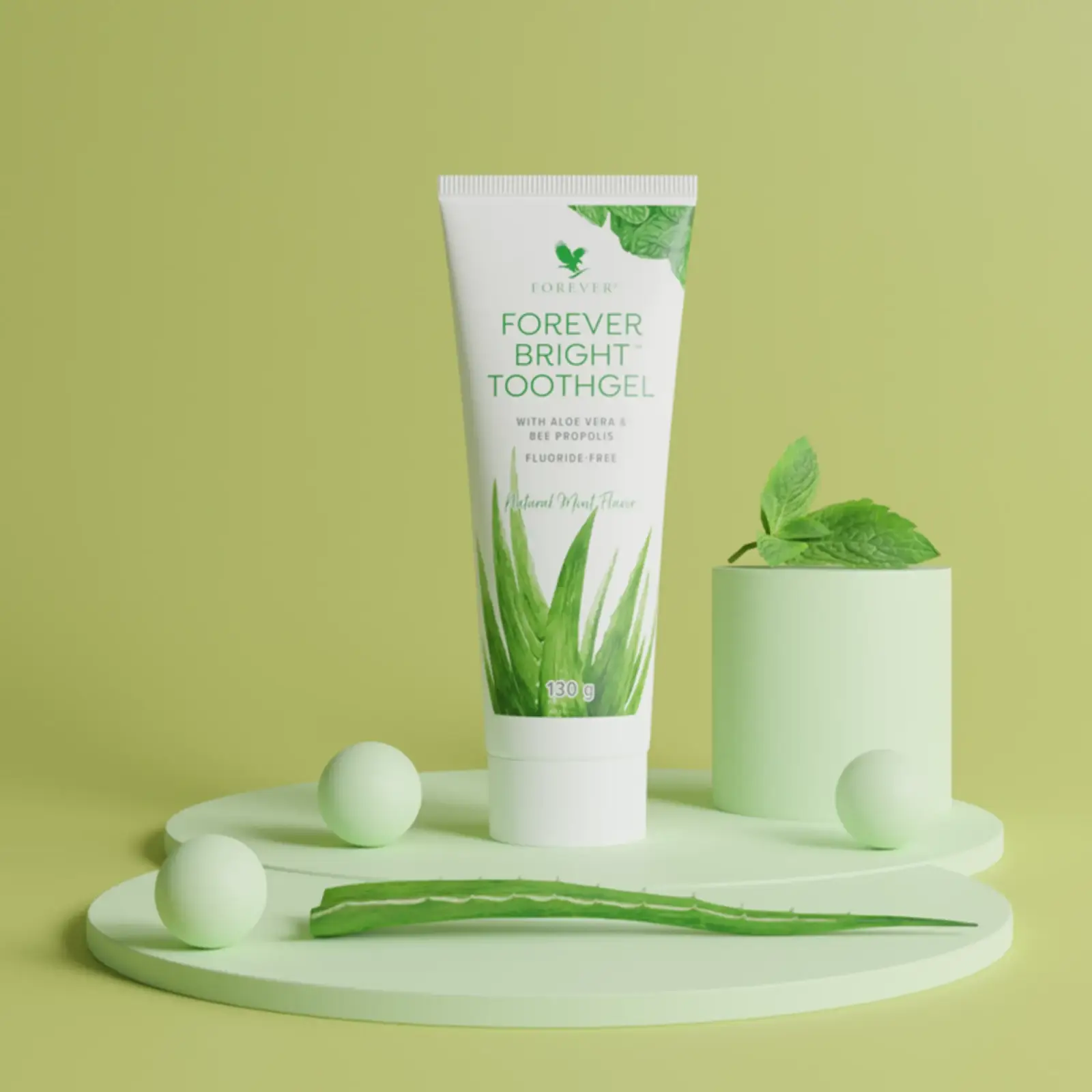 Vue alternative 3 - Aloe vera Gel dentaire, sans fluor et non abrasif