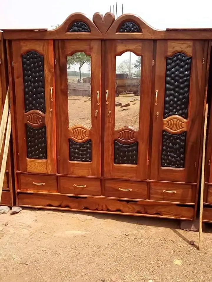 Vue alternative 1 - Armoire 4 portes + lit 3 places Neuf